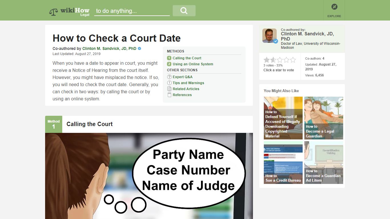 How to Check a Court Date: 6 Steps (with Pictures) - wikiHow Legal